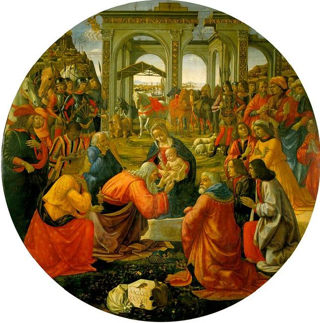 Domenico Ghirlandaio The Adoration of the Magi  aa oil painting image